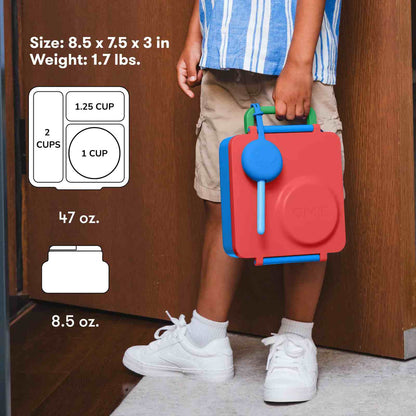 Insulated Bento Lunch Box with Integrated Thermal Flask