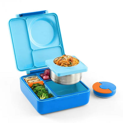 Insulated Bento Lunch Box with Integrated Thermal Flask