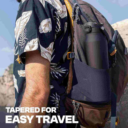 Dual-Function Stainless Steel Water Bottle — Sip & Chug Dual Lid