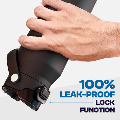 Dual-Function Stainless Steel Water Bottle — Sip & Chug Dual Lid