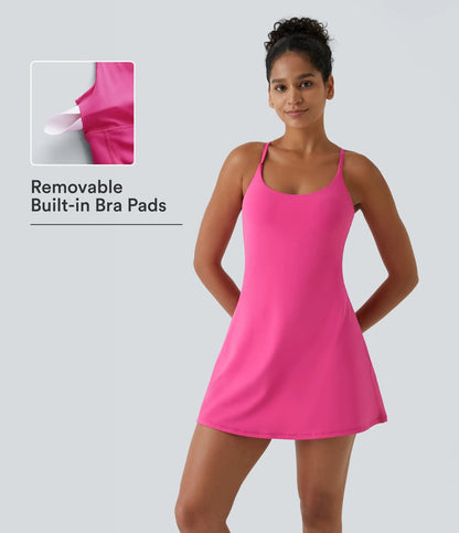Ultra-Soft Backless Easy-Access Dance & Active Dress