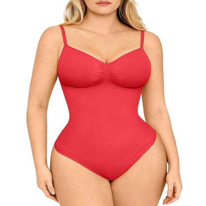 Full-Coverage Bust Seamless Thong Bodysuit