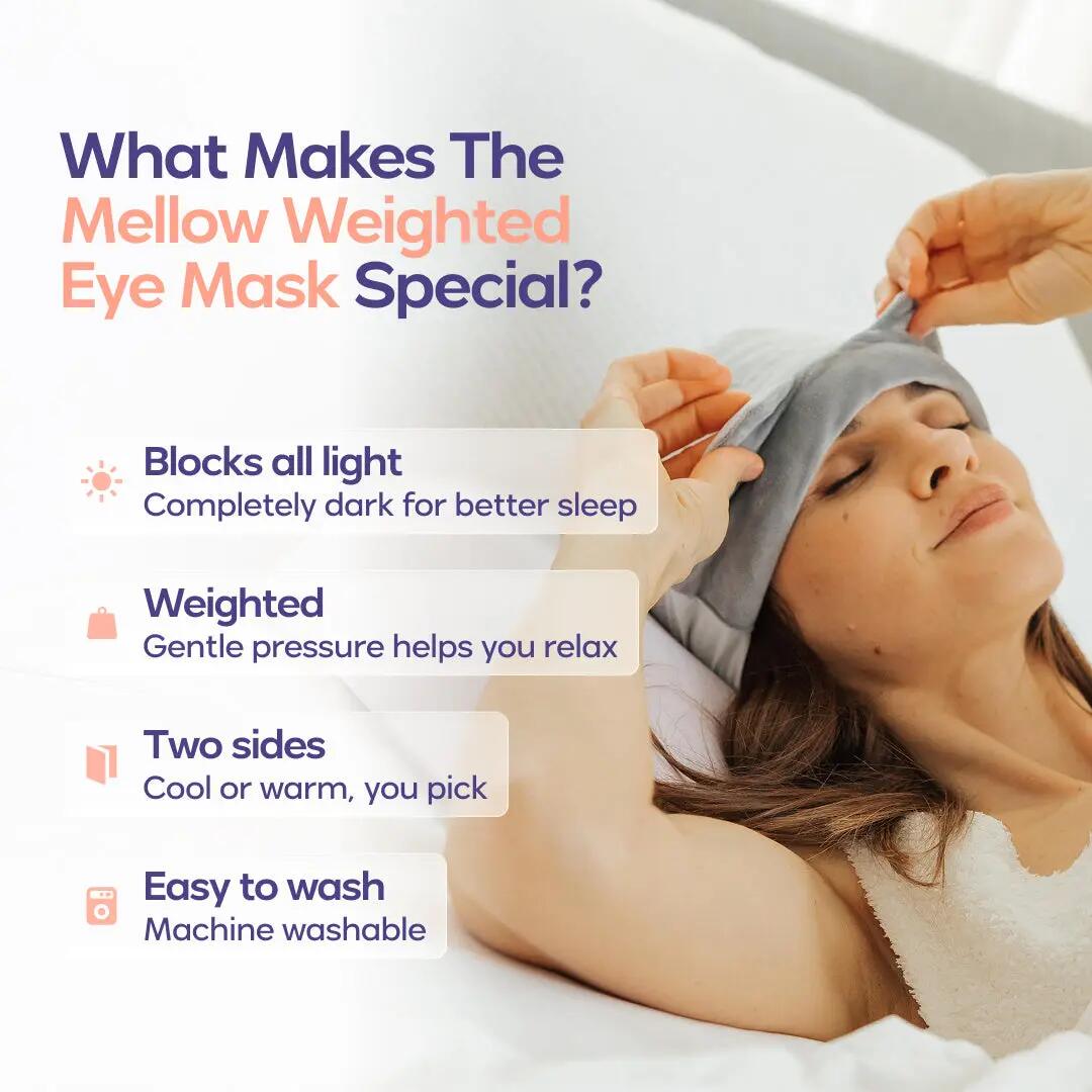 Deep Sleep Guaranteed: Deep Touch Pressure Weighted Eye Mask