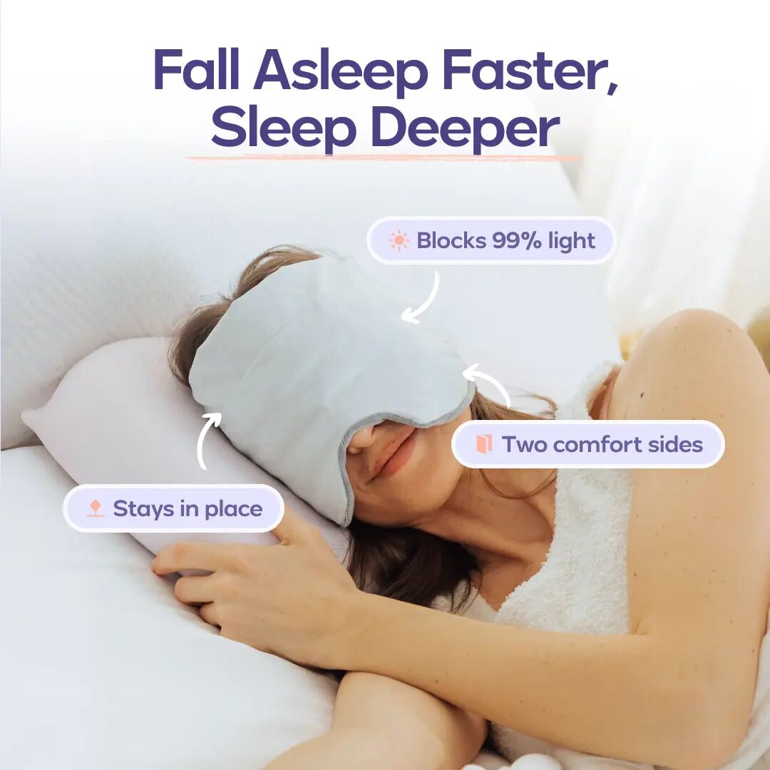 Deep Sleep Guaranteed: Deep Touch Pressure Weighted Eye Mask