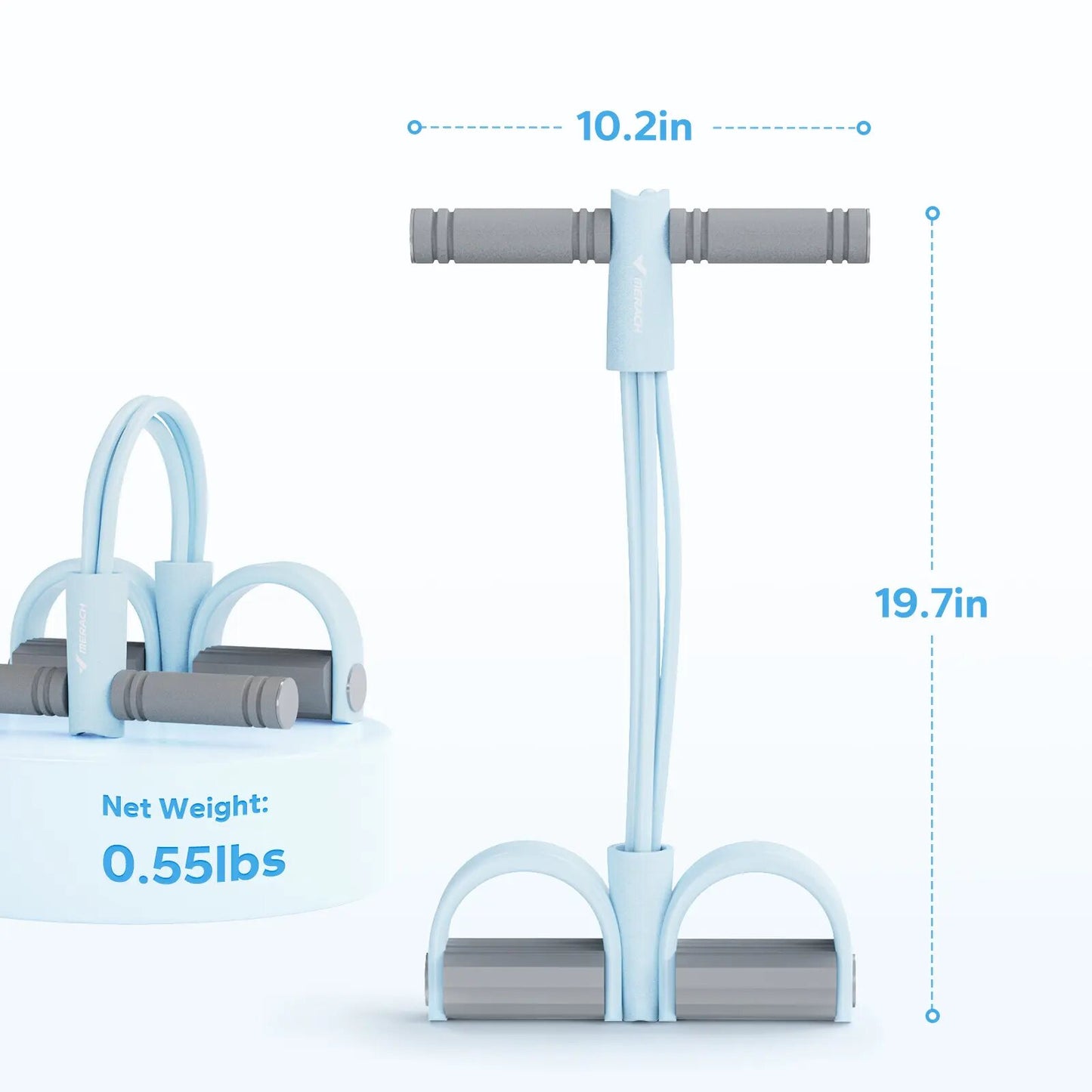 Multifunction Pedal Resistance Band Elastic Pull Rope Trainer