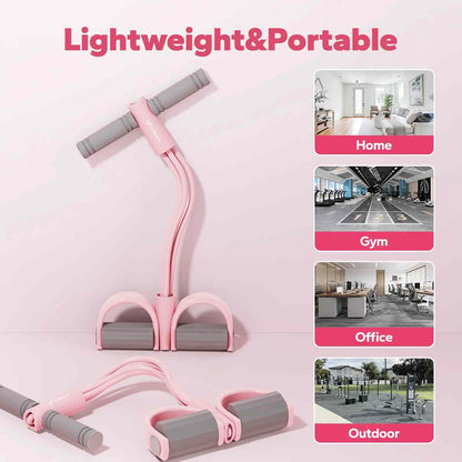 Multifunction Pedal Resistance Band Elastic Pull Rope Trainer