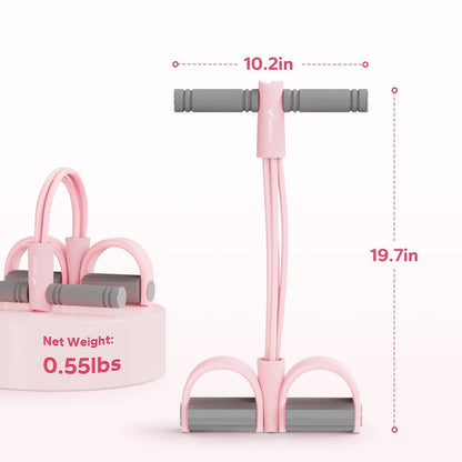 Multifunction Pedal Resistance Band Elastic Pull Rope Trainer