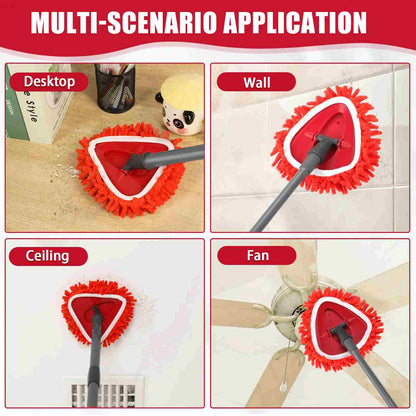 [BUY 1 GET 1 FREE] 6 Pack Mop-to-Duster Refill – High-Reach Chenille Cleaning Head
