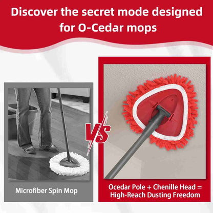 [BUY 1 GET 1 FREE] 6 Pack Mop-to-Duster Refill – High-Reach Chenille Cleaning Head