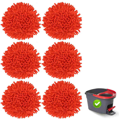[BUY 1 GET 1 FREE] 6 Pack Mop-to-Duster Refill – High-Reach Chenille Cleaning Head