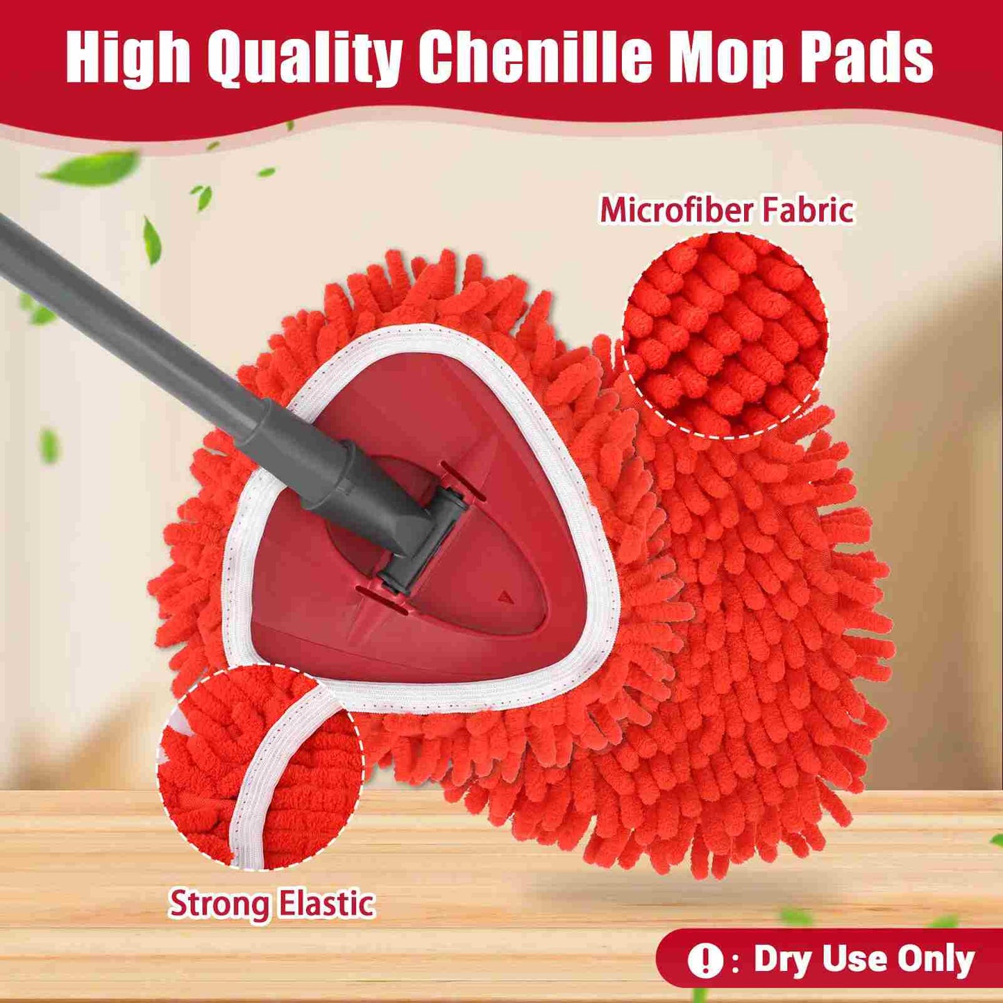 [BUY 1 GET 1 FREE] 6 Pack Mop-to-Duster Refill – High-Reach Chenille Cleaning Head