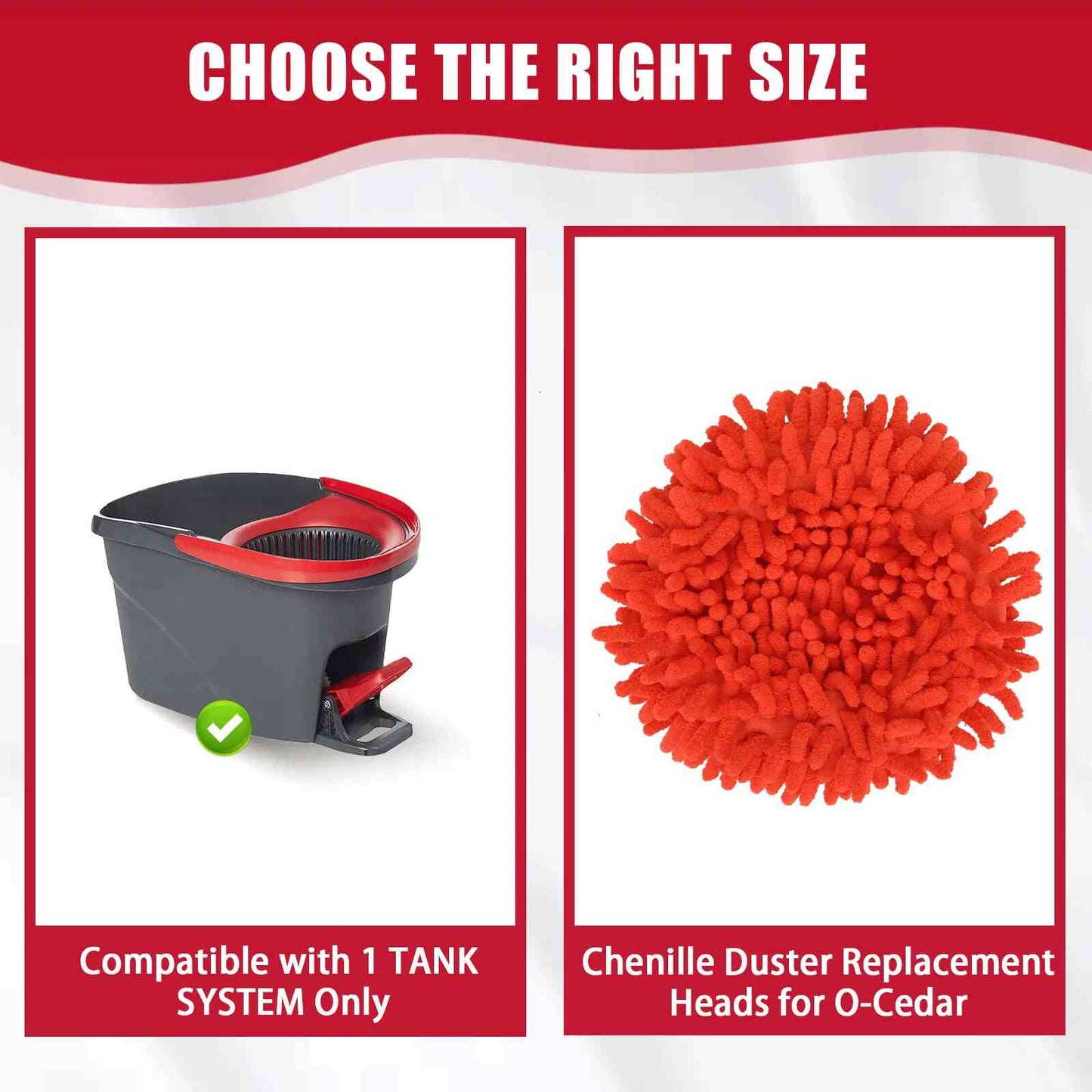 [BUY 1 GET 1 FREE] 6 Pack Mop-to-Duster Refill – High-Reach Chenille Cleaning Head