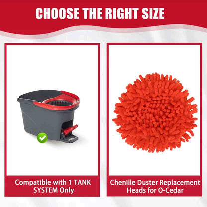[BUY 1 GET 1 FREE] 6 Pack Mop-to-Duster Refill – High-Reach Chenille Cleaning Head