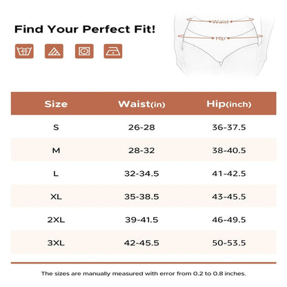 High-Waisted Cotton Panties 5-Pack: Instant Tummy Smoothing & All-Day Comfort