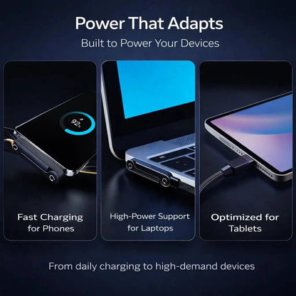 240W Invisible Stand Type-C Charging Cable