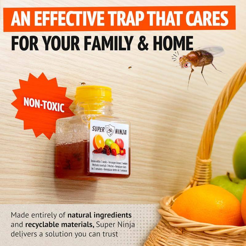 Fruit Fly Traps Indoors – Eco-Friendly Liquid Trap for Kitchens & Homes