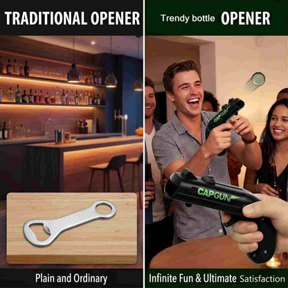 Stainless Steel Spring Cap Opener – Effortless Bottle Opening Tool