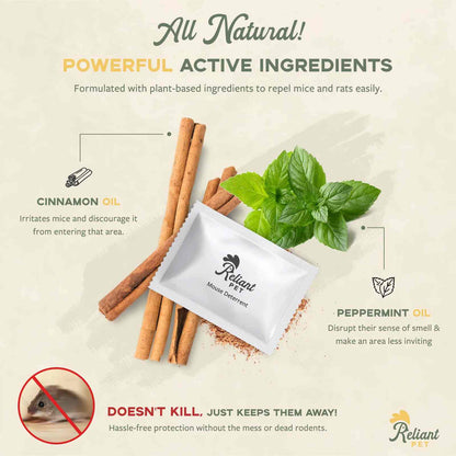 Natural Peppermint Rodent Repellent Pouches