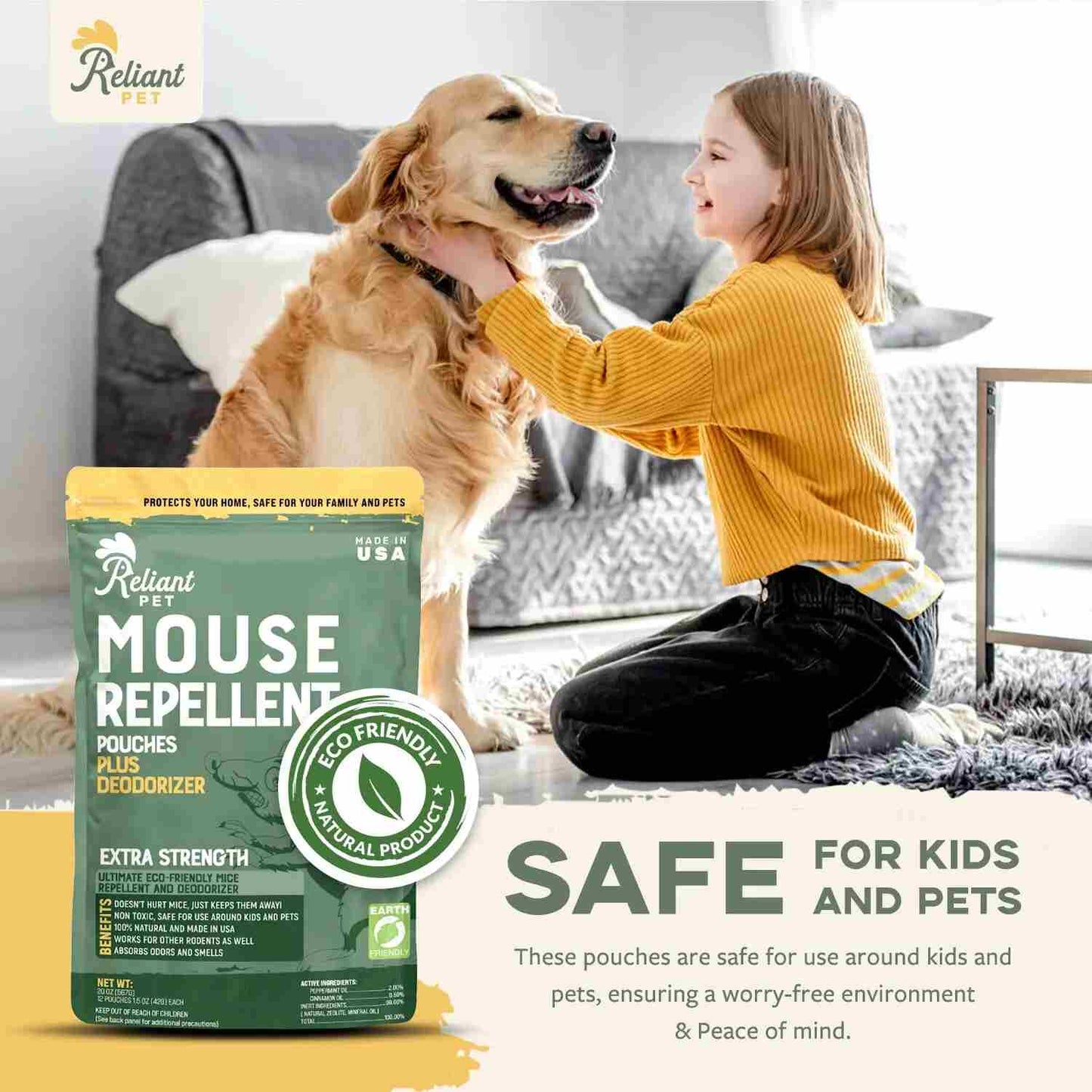 Natural Peppermint Rodent Repellent Pouches