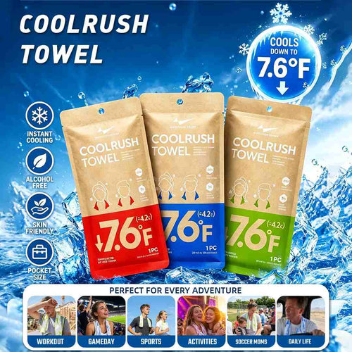 [BUY 1 GET 1 FREE] 4 Pcs Instant Cooling Towel – Beat Extreme Heat in Seconds with Advanced Chill Tech