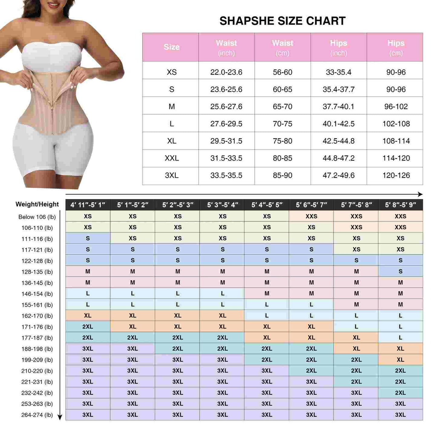 Firm Control Waist Trainer for Tummy Tuck & Hourglass Body