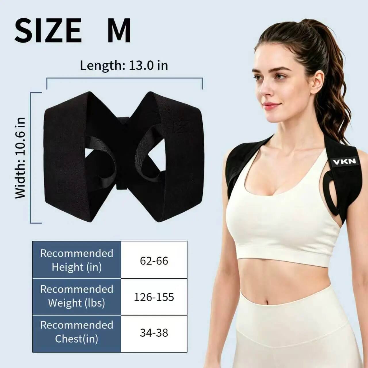 Ergonomic Elastic Posture Support Straps for Men & Women