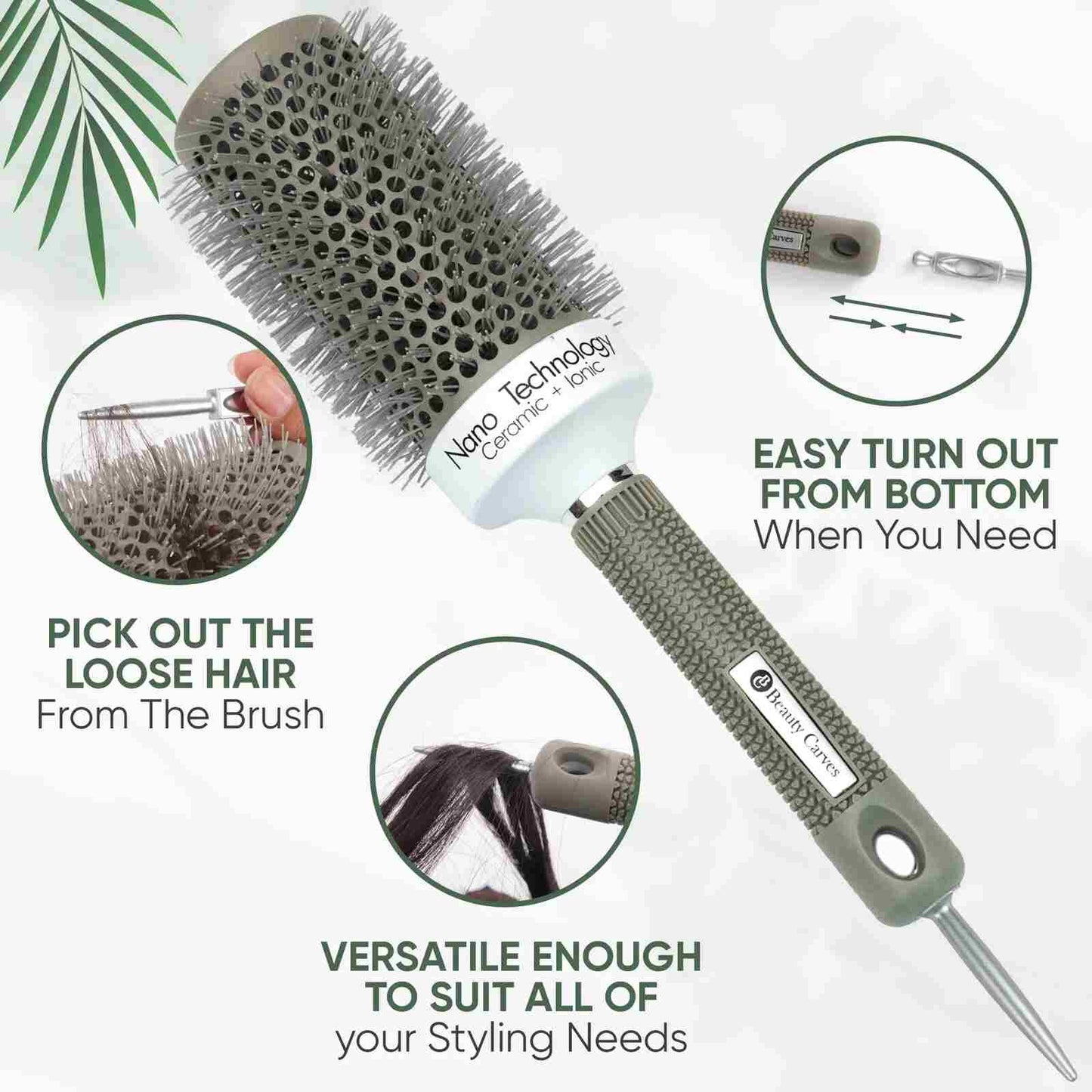 Professional Hair Dye & Detangling Styling Brush for All Hair Types
