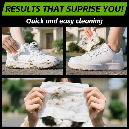 Instant Sneaker Cleaner Wipes – Wipe Away Stains, Fast & Waterless Care