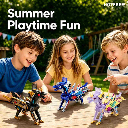 Unleash Double the Fun with the 2-in-1 Morphing Dinosaur Toy