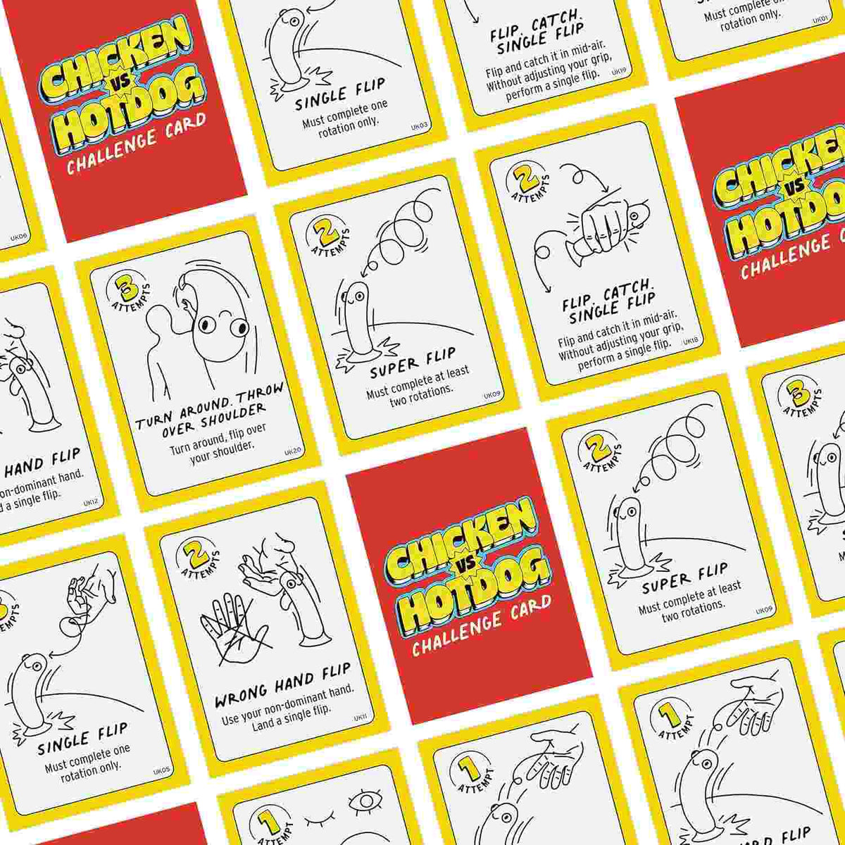 Chicken vs Hotdog Flip Challenge: The Ultimate Suction Toy Party Game