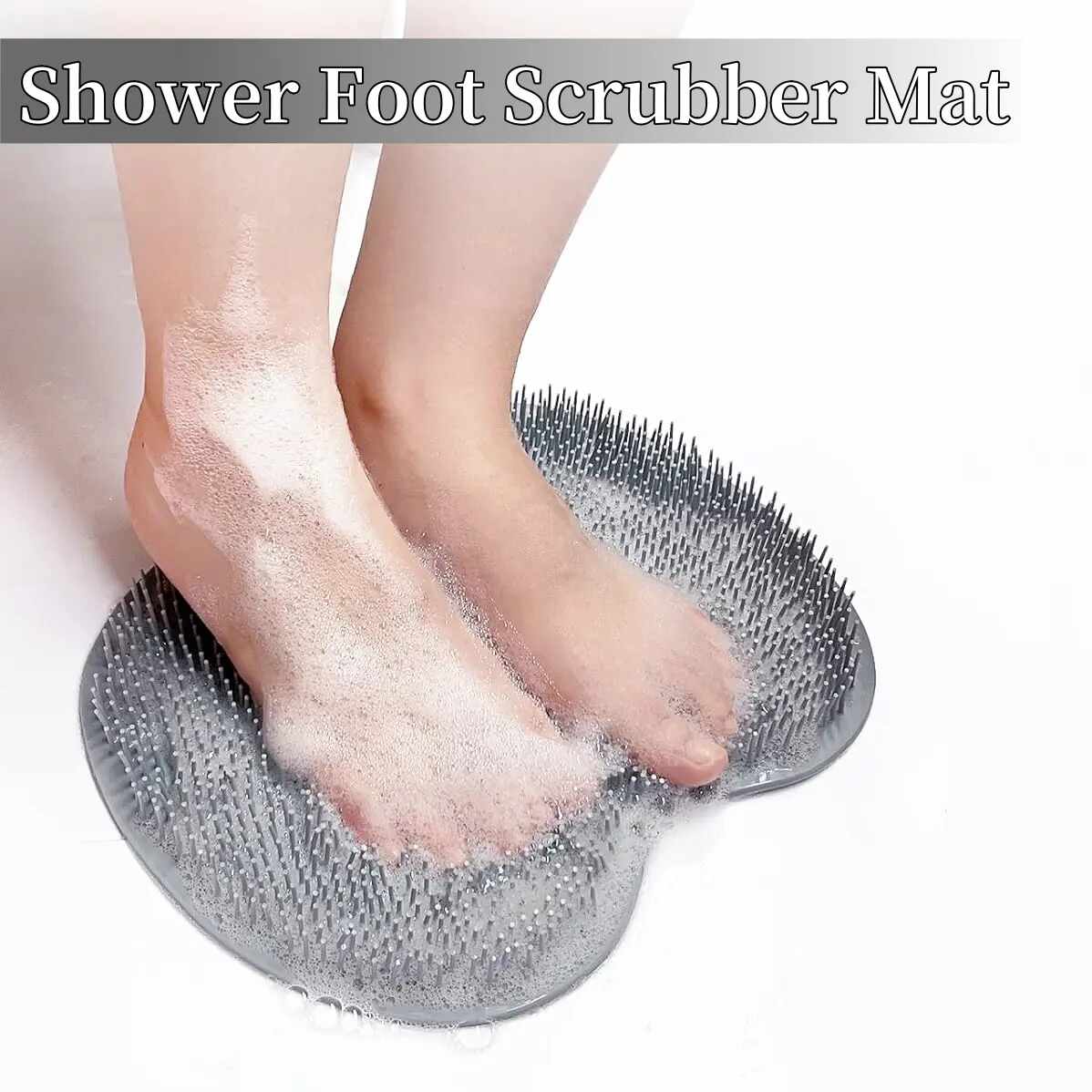 [BUY 1 GET 1 FREE] Hands-Free Silicone Foot & Back Shower Scrubber