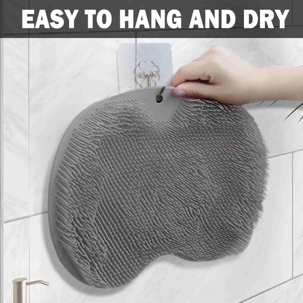 [BUY 1 GET 1 FREE] Hands-Free Silicone Foot & Back Shower Scrubber