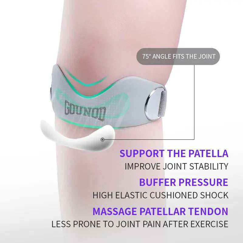Ergonomic Silicone Patella Tendon Knee Support Strap