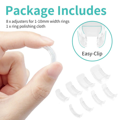 [BUY 1 GET 1 FREE] Perfect Fit Guaranteed: Invisible Ring Size Adjuster Set