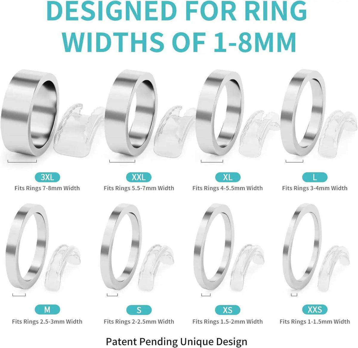 [BUY 1 GET 1 FREE] Perfect Fit Guaranteed: Invisible Ring Size Adjuster Set