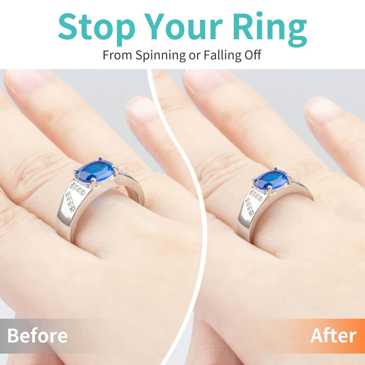 [BUY 1 GET 1 FREE] Perfect Fit Guaranteed: Invisible Ring Size Adjuster Set