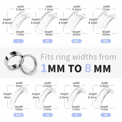 [BUY 1 GET 1 FREE] Perfect Fit Guaranteed: Invisible Ring Size Adjuster Set