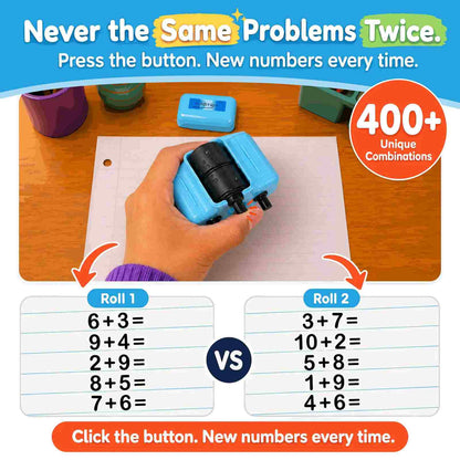 Endless Practice In One Roll – 4-in-1 Math Roller Stamp