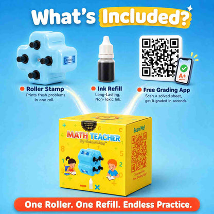 Endless Practice In One Roll – 4-in-1 Math Roller Stamp