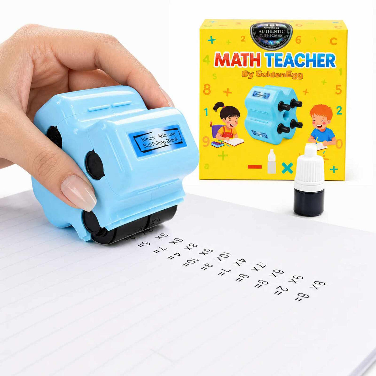 Endless Practice In One Roll – 4-in-1 Math Roller Stamp