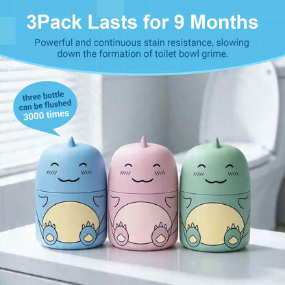 Cute Dinosaur Toilet Tank Cleaner Trio