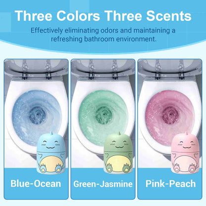 Cute Dinosaur Toilet Tank Cleaner Trio