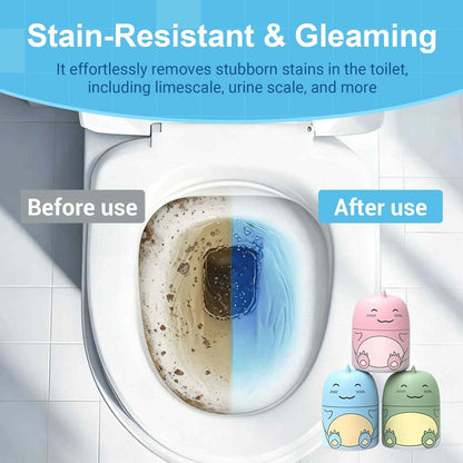 Cute Dinosaur Toilet Tank Cleaner Trio
