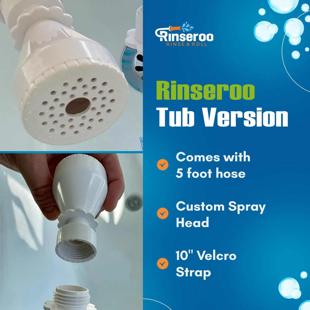 Instant Slip-On Faucet & Tub Sprayer Hose