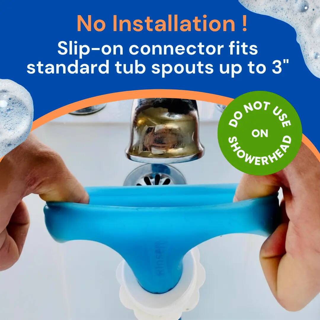 Instant Slip-On Faucet & Tub Sprayer Hose