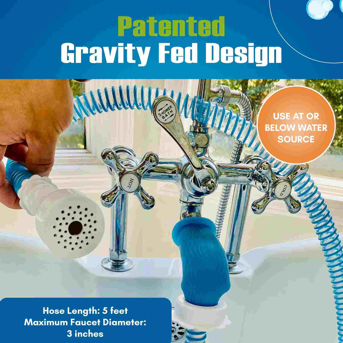 Instant Slip-On Faucet & Tub Sprayer Hose