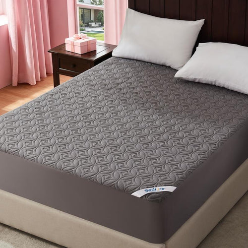 Copper Coin Pattern Waterproof Mattress Protector Soft & Dirt-Proof Sheet