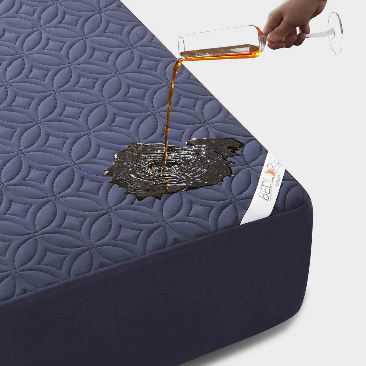 Copper Coin Pattern Waterproof Mattress Protector Soft & Dirt-Proof Sheet