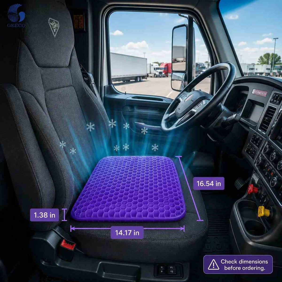 Ultimate Breathable Gel Seat Cushion for Pain-Free Sitting
