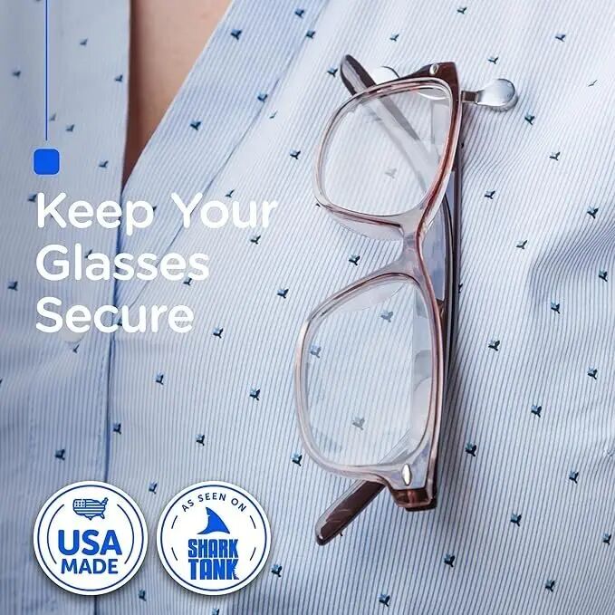 Magnetic Stainless Steel Eyeglass Holder Clip